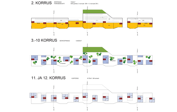 Peterburi tee 115 … 121 hoonestus